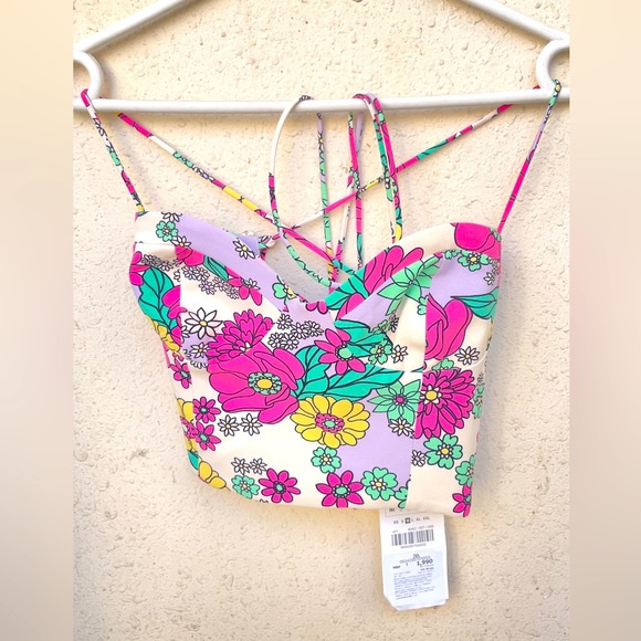 Zara Tops - Brand new zara limited edition floral corset bohemian crop top for summer